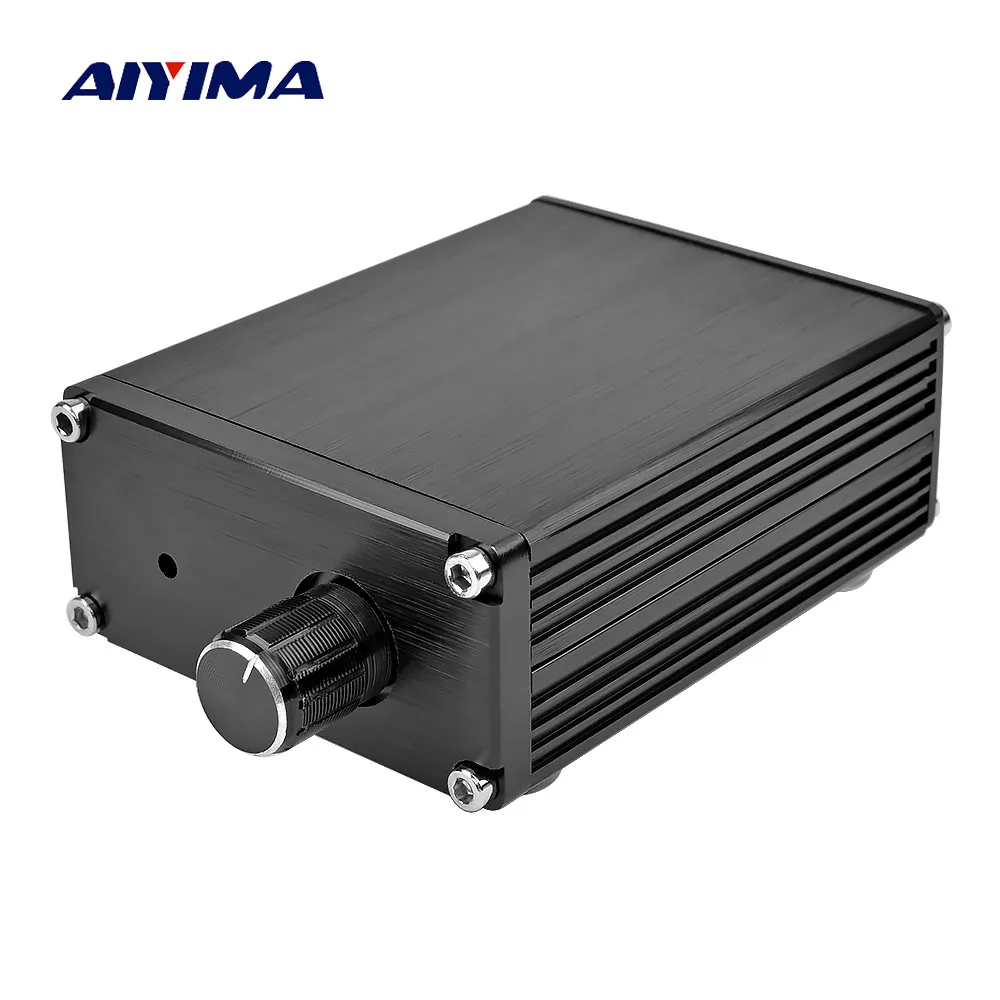 melhor TPA3116D2 TPA3116 AIYIMA 100 w Subwoofer Amplificador de Áudio Mono Amplificadores de Potência Digital NE5532 OP AMP Com Caso