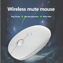 Дизайн USB Беспроводной Бесшумная мышь 4 кнопки 2,4 ГГц 1600 Точек на дюйм оптический Мышь для ноутбука Macbook с нано USB приемник 6 видов цветов