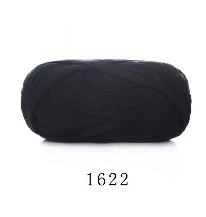 Около 70 м плоская шерстяная пряжа DIY вязание шерсть для коврика тканая нить хлопковая ткань ручной вязки коврик под корзину Одеяло сумка корзина - Цвет: 1622
