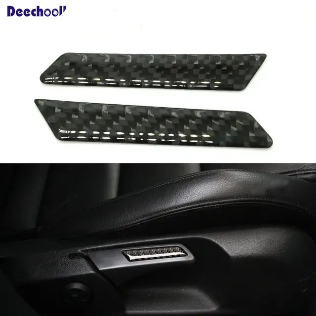 Carbon Fiber Car Sticker Lift Wrench Handle Seat Insert Trim Cover For Vw Golf 5 6 Gti Mk5 Mk6 Interior Emblem Accessories