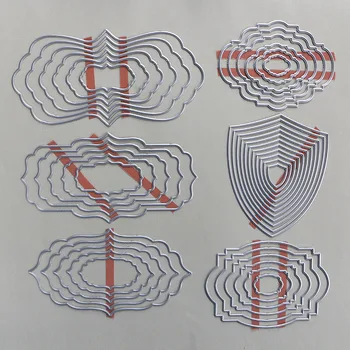 

DUOFEN METAL CUTTING DIES photos frames borders tags and labels for DIY papercraft projects Scrapbook Paper Album 2019 new