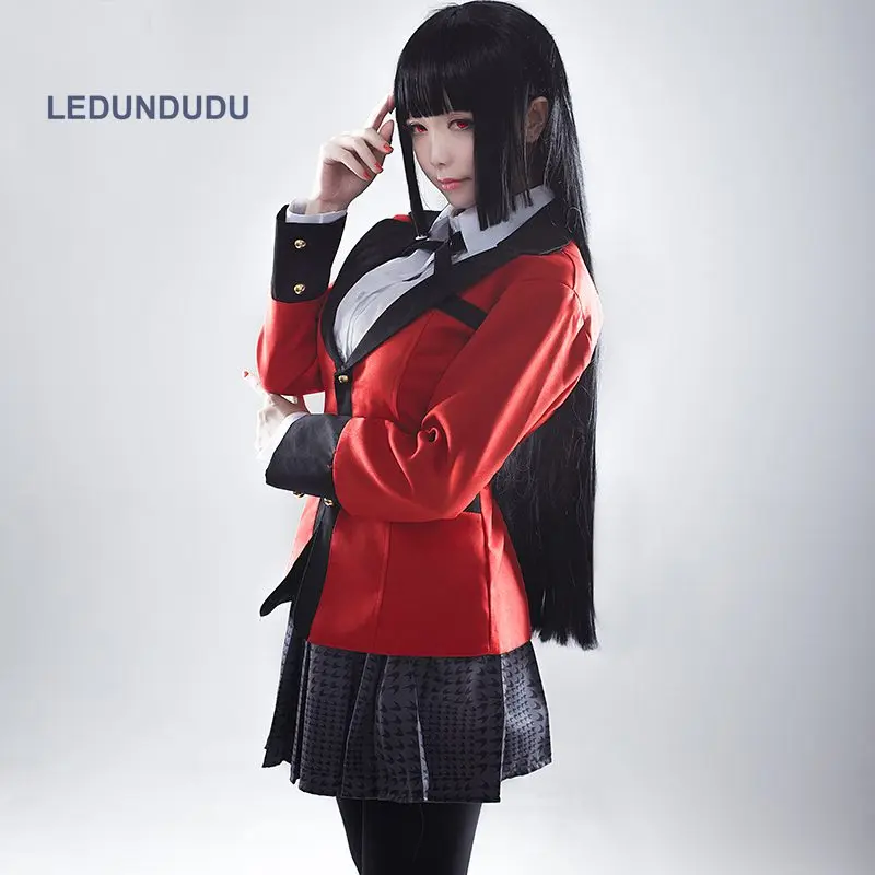 Компульсивное Картежник Kakegurui Saotome Мэри Косплэй Jabami Yumeko школы JK форма Для женщин