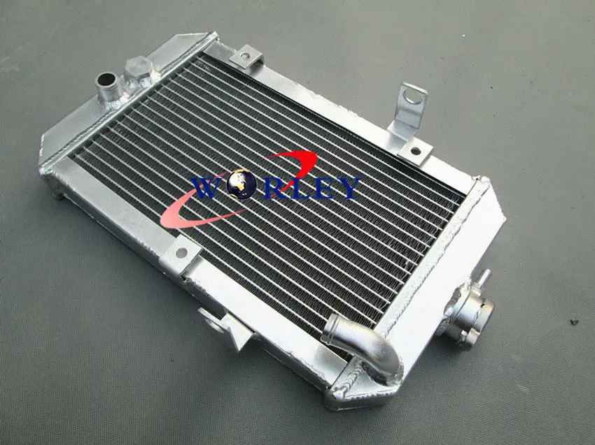 Алюминиевый радиатор+ синий шланг для ATV Yamaha RAPTOR 660 YFM660R 2001-2005 01 02 03 04