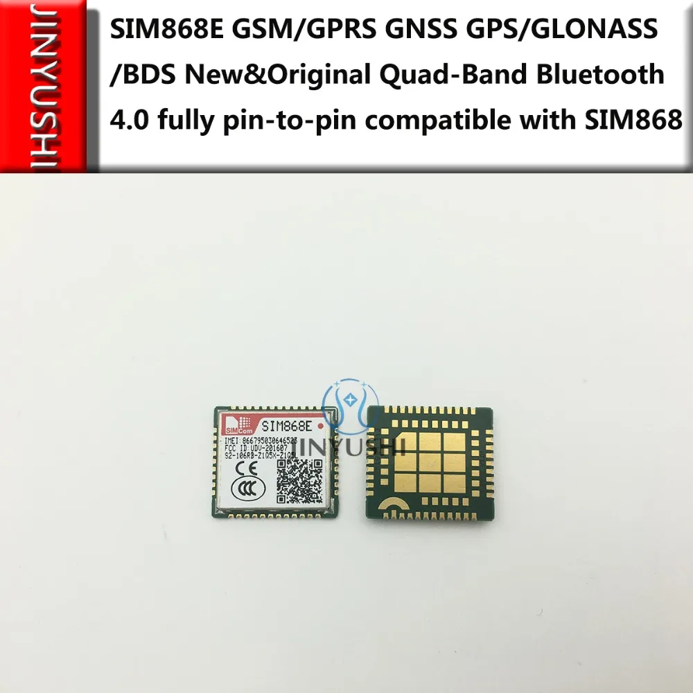 JINYUSHI для SIM868E GSM/GPRS GNSS gps/ГЛОНАСС/BDS и четырехдиапазонный Bluetooth 4,0 полностью контактный-контактный совместим с SIM868