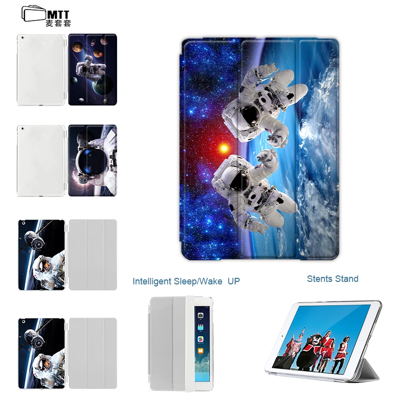

For iPad Air 2 Case, MTT Printing Spaceship Cover Case for Apple iPad air1 new iPad 9.7'' Cases Tablet Smart Stand Cover leather