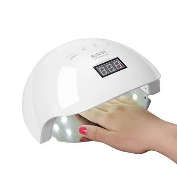 

New Arrival SUN5s UV Lamp 50W UV LED Nail Lamp 30 LEDs Nail Dryer for All Gels With 10S/30s/60s/ Button Perfect Thumb Solution