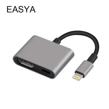 

EASYA Wholesale Adapter for Lighting to HDMI for iPhone X iPhone 8 7 7 Plus 6 6S for iPad Series Digital AV Adapter