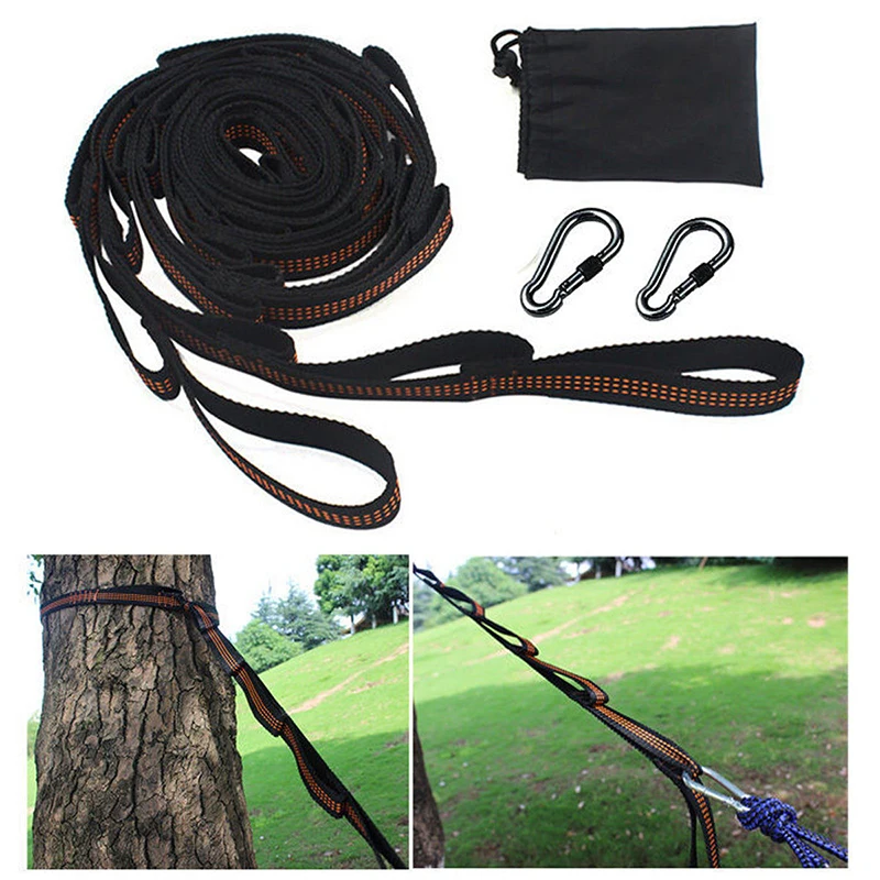 

2pc Rope belt Adjustable Tree Hanging Hammock Straps Heavy Duty Suspension Extension Straps High strength Climbing Belt