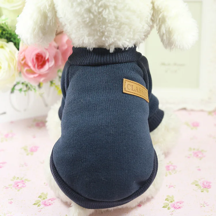 Классический собака одежда кошка собака толстовка одежда для щенков свитеры для домашних животных Костюмы для домашних животных для малых и средних собак собаки чихуахуа