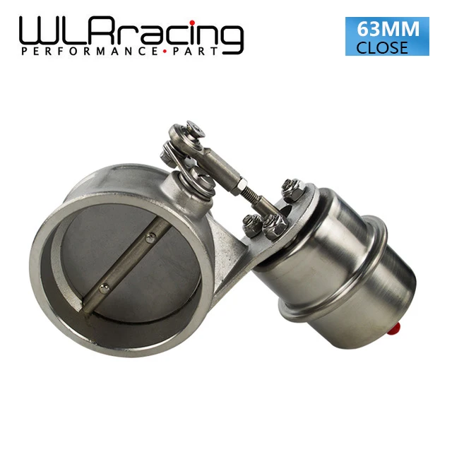 WLRING STORE Exhaust Control Valve With Vacuum Actuator Cutout 2 5 63mm Pipe CLOSED with ROD
