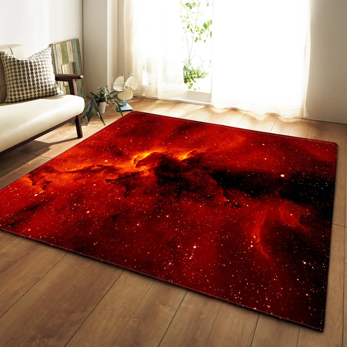 Dream Galaxy Космические звезды 3D ковры для гостиной спальни коврики для чайного стола мягкие фланелевые гостиной большой размер декоративный ковер - Цвет: 2