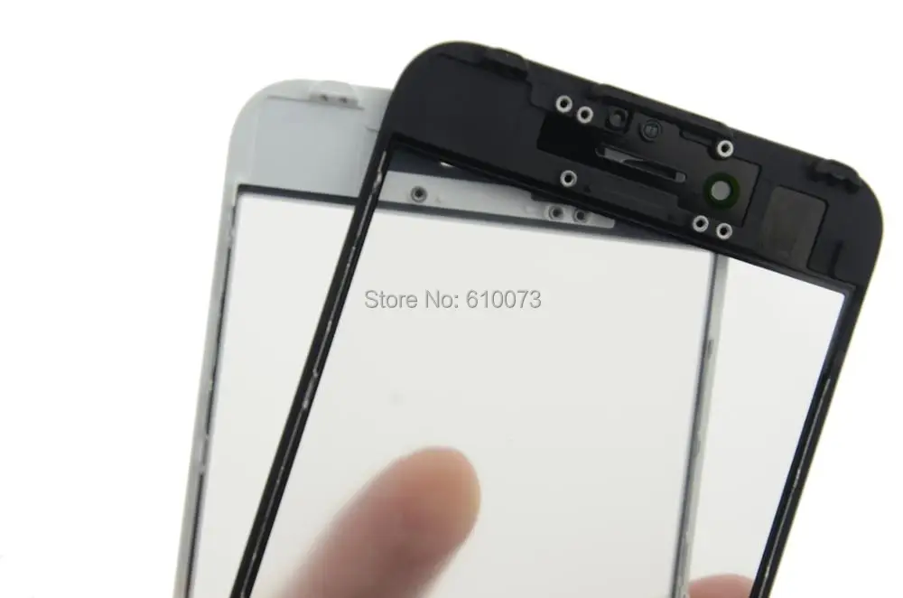 MAIJIEKE AAA+ 3 в 1 переднее внешнее стекло со средней рамкой ободок+ OCA пленка для iPhone 7 и 7 plus замена экрана Запасные части