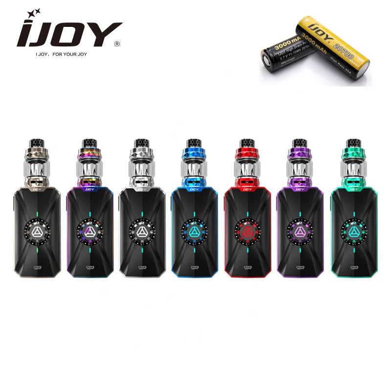 

100% original IJOY ZENITH 3 KIT with dual 20700 batteries zenith 3 360W box mod with diamond subohm tank vs avenger&Captain