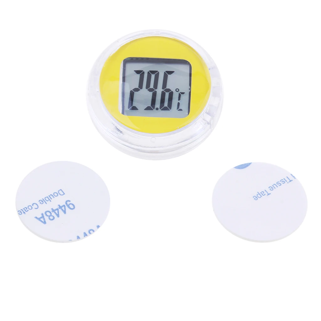 Motorcycle Bike Electronic Temperature Meter Gauge Mini Digital Thermometer  Waterproof Surface Shock Resistant