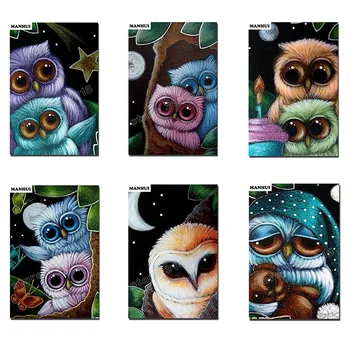 

New Diamond Embroidery Cartoon owl DIY Diamond Painting Cross Stitch Picture Rhinestones Full Square Diamond Mosaic MH032
