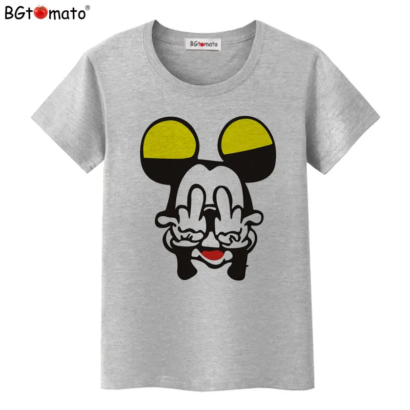BGtomato футболка 3D мультфильм забавная футболка Женская Прекрасный дизайн Популярная Футболка Микки дешевая распродажа бренд blusa Микки - Цвет: 14