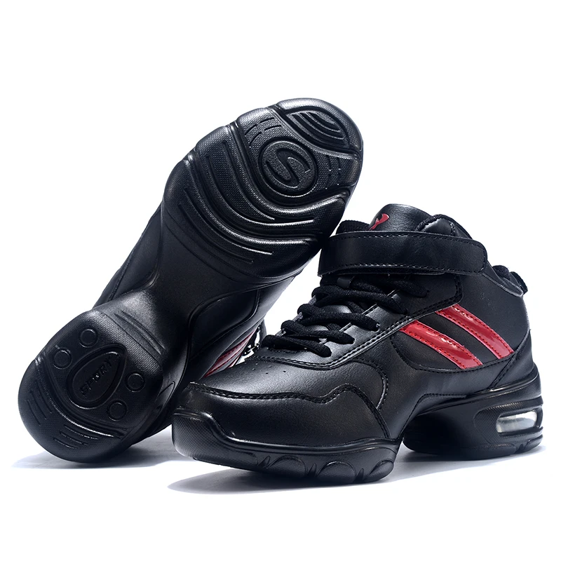 2018 New Dance Shoes Salsa Jazz Modern Ladies Shoes Leather Surface Soft Outsole Breath Woman Aerobics Sneakers Girls Shoes