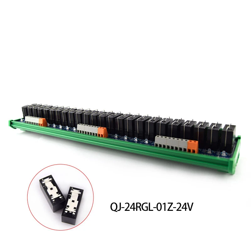 

Omron relay single module, electromagnetic relay 1NO+1NC, 24V compatible NPN / PNP rail installation