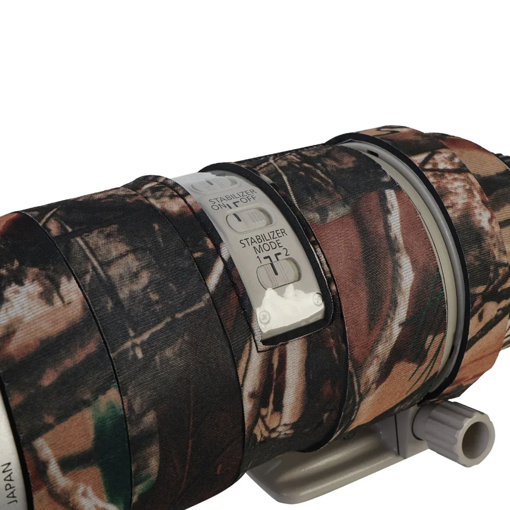 Camo Waterproof Neoprene Camera Lens Protective Coat Cover For Canon 70-200mm F2.8IS lens Rain Case Camouflage Gun Clothing (1)