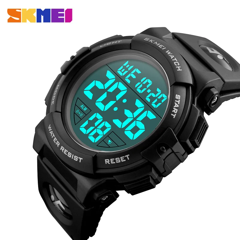 Online Reloj de pulsera Digital militar impermeable de 5 bar multifunción para hombre, reloj deportivo al aire libre de moda SKMEI, reloj Masculino 1258
