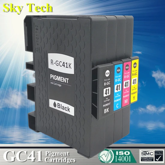 Совместимый картридж для Ricoh GC41 3/3110DNW/SFNw/3100SNw/2100N/3110DN/7100DN. С пигментными