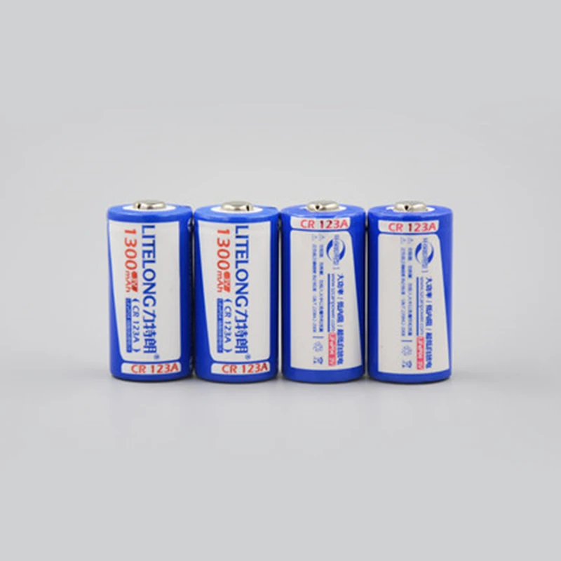 4 шт 1300mAh 3v CR123A перезаряжаемая LiFePO4 литиевая батарея с CR123A зарядным устройством