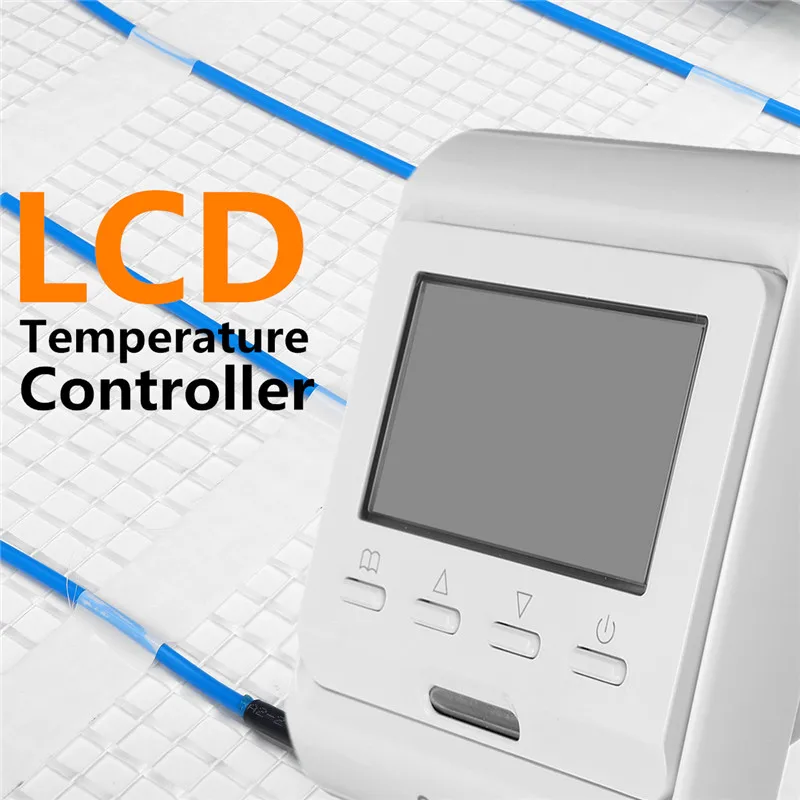 

ZEAST Home Temperture Controller LCD Display for Underfloor Heating Mat ALL SIZES Dual Core Electric 200w/m2 Under Tile Heating