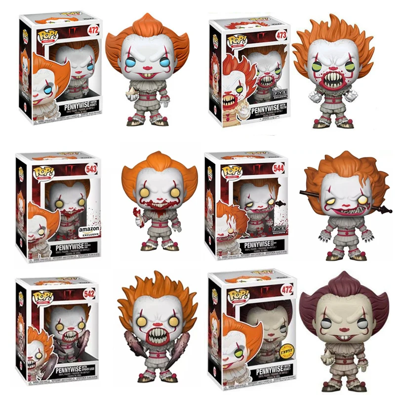 Funko pop Movies Стивен Кинг это Джокер клоун персонаж PENNYWISE Виниловая фигурка кукол игрушки