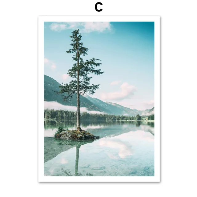 Mountain-Lighthouse-Leaves-Seascap-tree-Nordic-Posters-And-Prints-Wall-Art-Canvas-Painting-Wall-Pictures-For.jpg_640x640 (2)