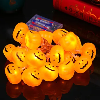 

2.2 M 20 Led Halloween Pumpkin Lights Decorative Props Haunted House Bar Light String Flashing Lights