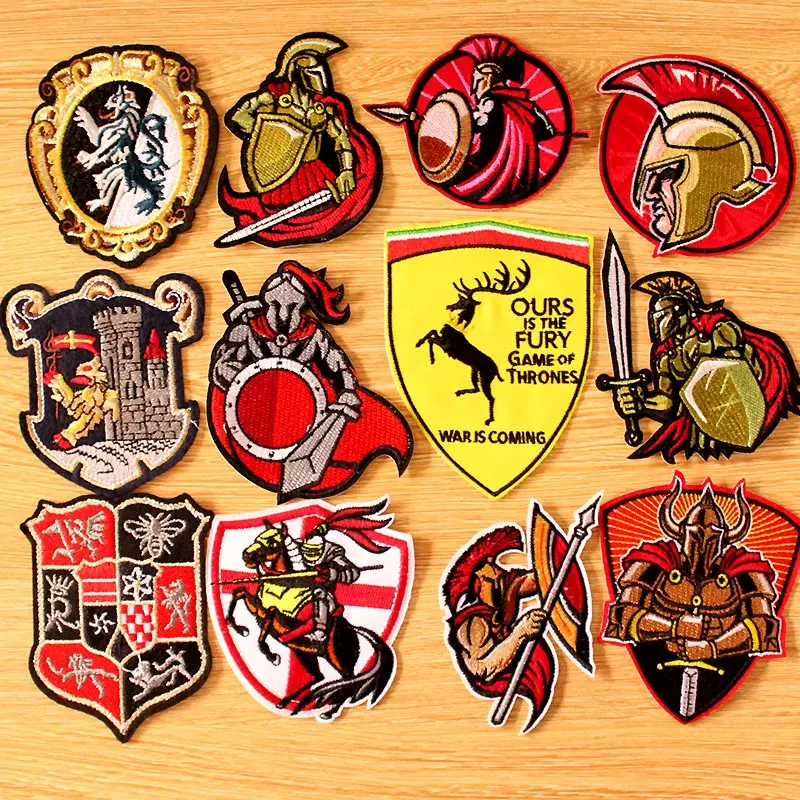 

DIY Game Of Thrones Patch Iron on Patches On Clothes Embroidered Patches For Clothing Tactical Patch Military Badges Appliques