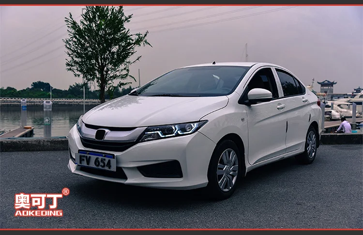 АКД Тюнинг автомобилей Фара для Honda CITY- фары светодио дный DRL ходовые огни би-ксенон луч Противотуманные фары ангел глаза авто