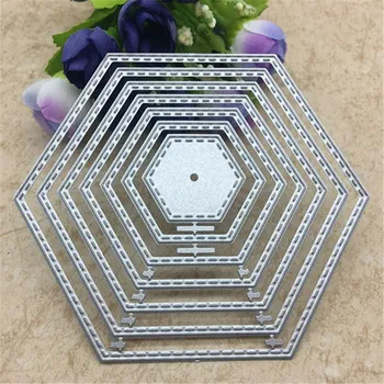 

Octagon Metal Cutting Dies Set for Scrapbooking Die Cut Paper Card die cutter photo album Decorative Embossing DIY