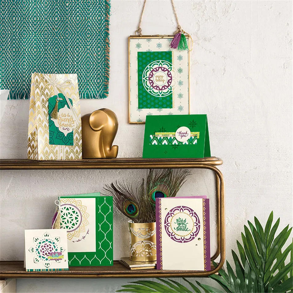 

Mmao Crafts Metal Steel Cutting Dies Regular pattern Stencil For DIY Scrapbooking Paper/photo Cards Embossing Dies