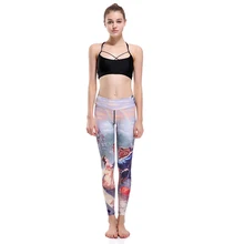 New Arrival LOVE SPARK Kids Story Print Women Yoga Sport Tracksuits High Elastic Running Jogging Yoga Bodybuilding Pants Trouser
