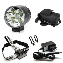 Lantern XM-L 5x T6 Bicycle Light Headlight 7000 Lumen LED Bike Light Lamp Headlamp + 8.4V Charger + 9600mAh Battery Pack