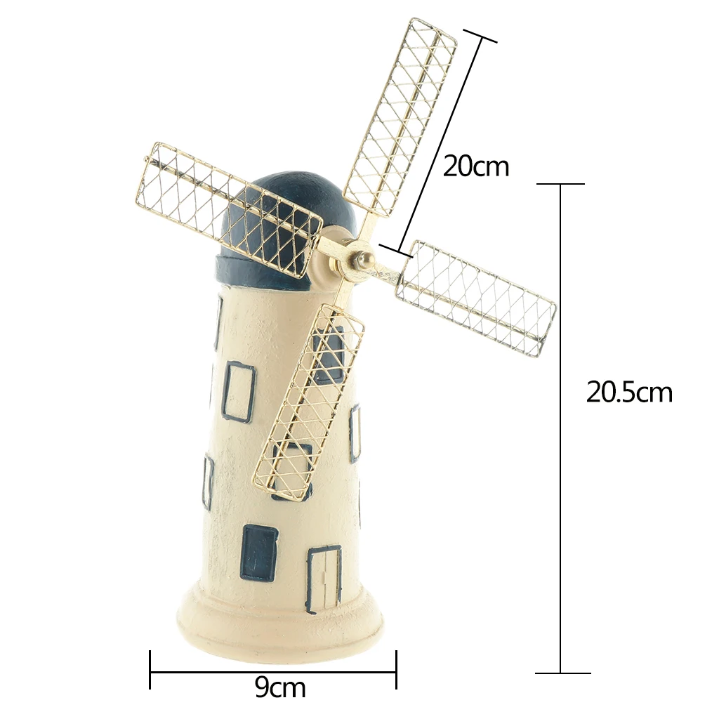 European Vintage Holland Windmill Resin Piggy Bank Home Cafe Pub Bar Decoration Ornaments Craft Gifts