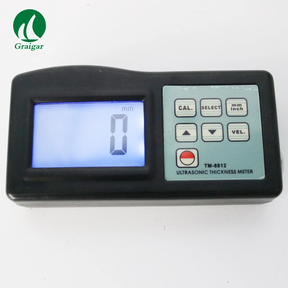 Tongbao TM-8812 Digital Ultrasonic Thickness Gauge 1.2-225mm 0.05-8 inch 