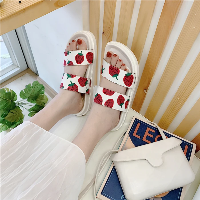 Funny Banana Women Men Bath Slippers Anti-Slip 3D Printed Casual Indoor Couple Sandal Athletic Babouche Flat Shoes