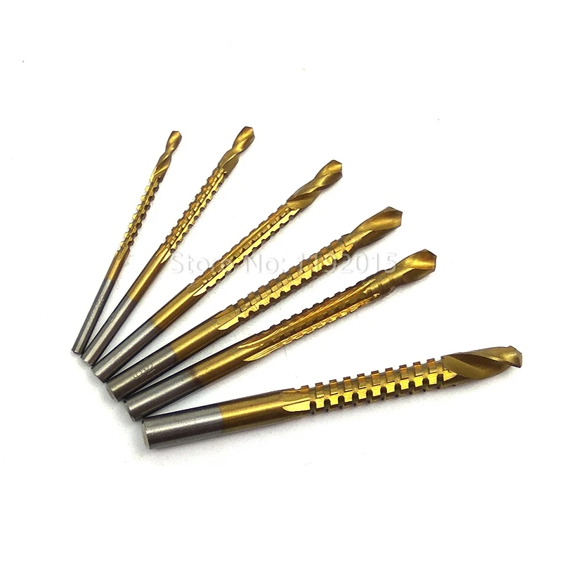 6Pcs Professional Titanium Plating High Speed Steel Drill Bits Electric