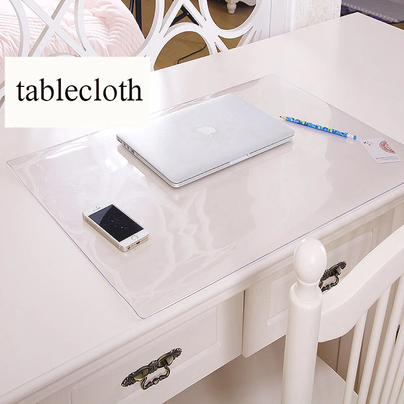 SKTEZO طالب الجدول الحصير سماط شفافة الكريستال الجدول حصيرة مكتب حماية سادة PVC شفافة لينة الزجاج مفرش طاولة