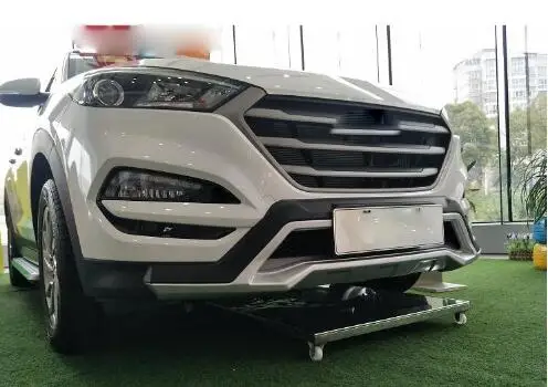 Для 2016 Tucson Un 2 шт (спереди + сзади) высокое качество АБС пластик хром передний и