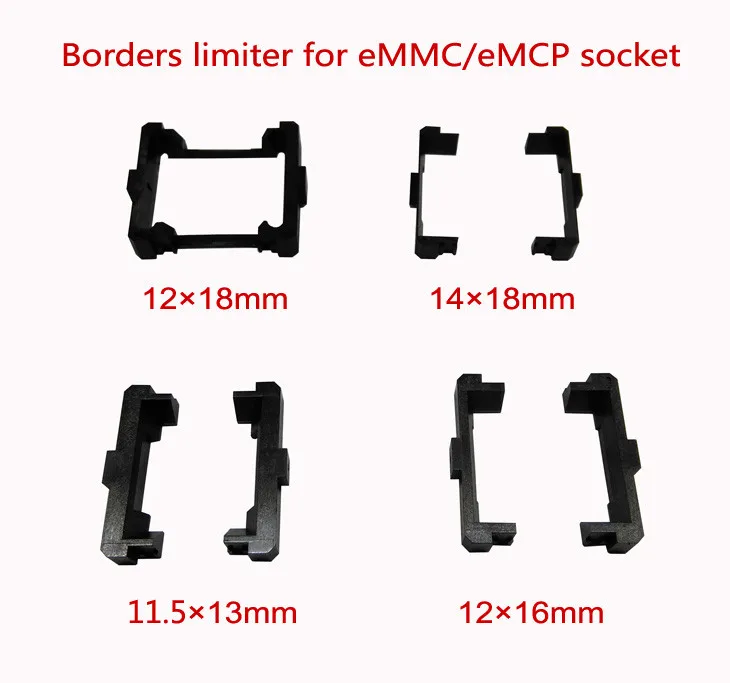 EMMC/eMCP тестовый ограничитель, направляющая рамка, 11,5*13 мм, 12*16 мм, 12*18 мм, 14*18 мм, для открытого верхнего структурный разъем