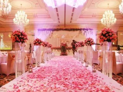 100pcs Roses Artificial Flowers Petals for Wedding Decoration - Light pink 100pcs Roses Artificial Flowers Petals for Wedding Decoration - Light pink
