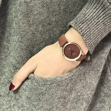 Fashion Casual Ladies Quartz Wrist Watch Brown Simple Retro Women Watches Ulzzang Luxury Brand Female Vintage Leather Clock Fashion Casual Ladies Quartz Wrist Watch Brown Simple Retro Women Watches Ulzzang Luxury Brand Female Vintage Leather Clock
