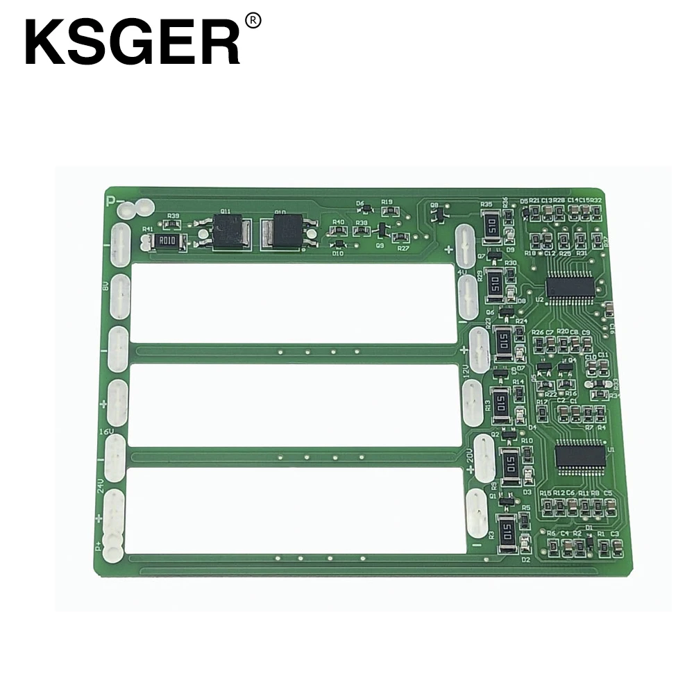 

KSGER Battery-Powered Soldering Station Delicated 6 Series Lithium Battery Balanced Protection Board 24v 25.2v Power Supply