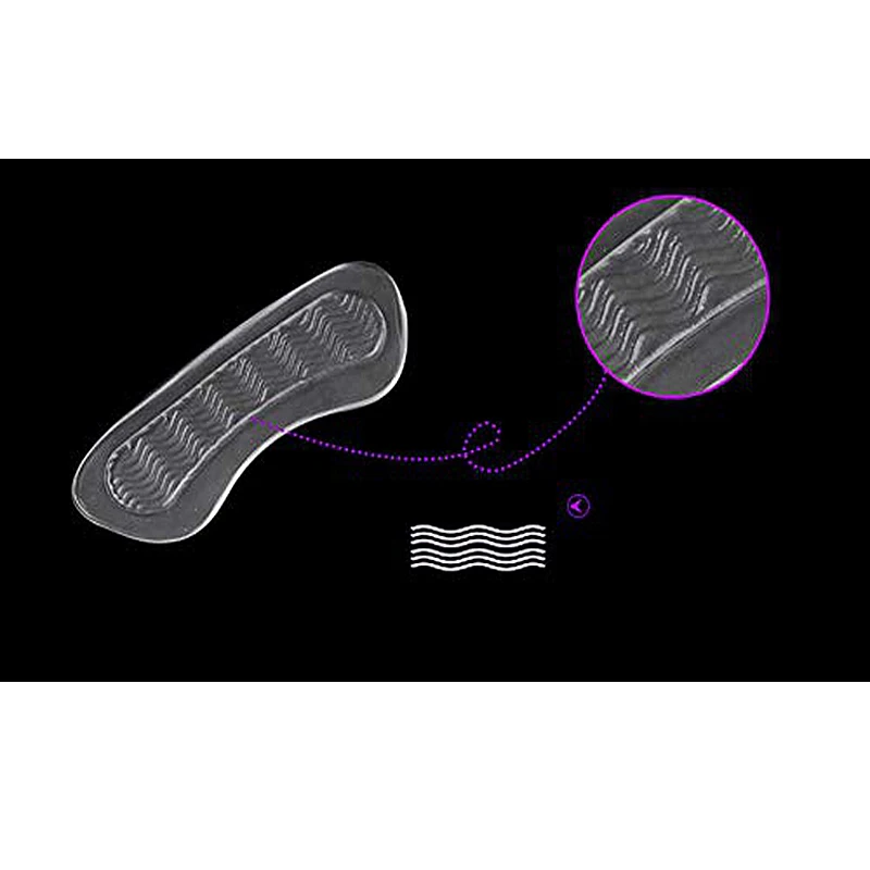 1Pair Soft Silicone Gel Women Heel Inserts protector Foot feet Care Shoe Insert Pads Insole Cushion Feet Care Accessories HD-X shoe insoles heel protector pads