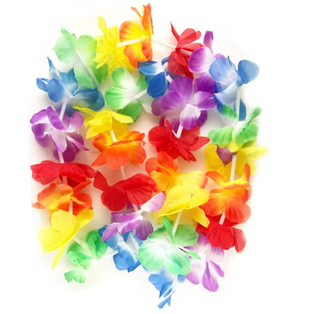 Vvsoo 5pcs Hawaiian Artificial Flowers Leis Garland Necklace Dress Party Hawaii Beach Fun DIY Decoration Vvsoo 5pcs Hawaiian Artificial Flowers Leis Garland Necklace Dress Party Hawaii Beach Fun DIY Decoration