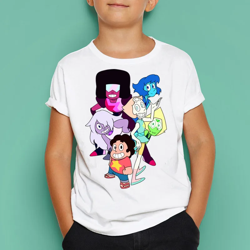 Забавная футболка с короткими рукавами для мальчиков и девочек Steven Universe, футболка для активных детей, подарок в европейском и американском стиле - Цвет: P294-1