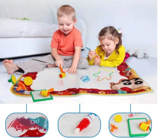 69*56 см игрушки для рисования водный коврик для рисования доска живопись и написание, рисунок с волшебной ручкой Нетоксичная доска для рисования для детей YH1383